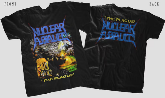 Nuclear Assault The Plague T-Shirt DTG/DTF Printed Unisex Thrash Met