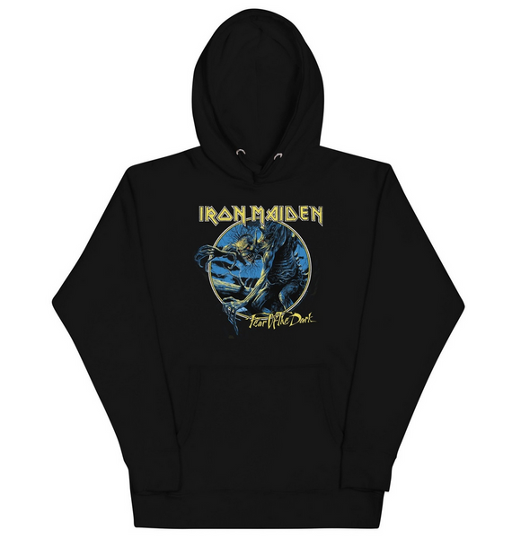 Iron Maiden Hoodie  MerchMoment Iron Maiden - Fear of the Dark Hoodie Sweatshirt Black New