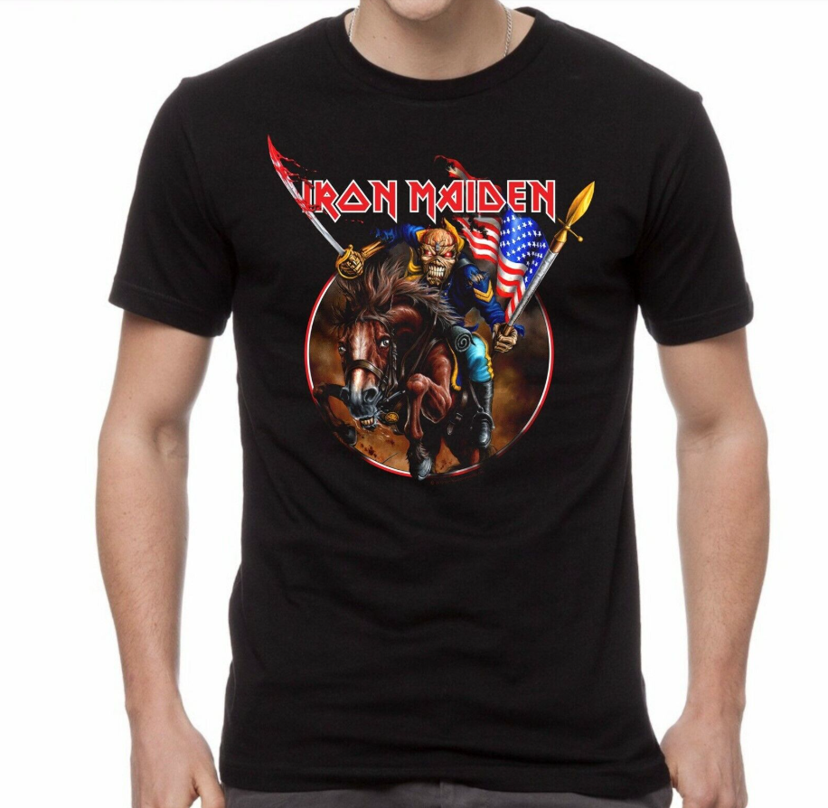(2 sides)Iron Maiden CD Logo England Graphic Shirt – Official 5XL US Edition (New)