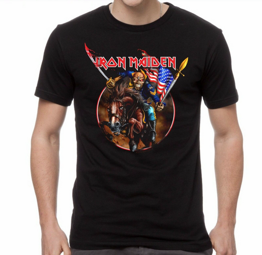 (2 sides)Iron Maiden CD Logo England Graphic Shirt – Official 5XL US Edition (New)