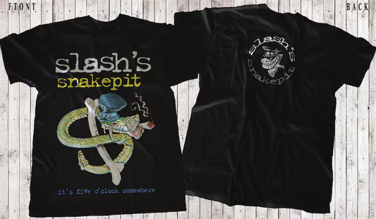 Slash It’s Five O’Clock Somewhere T-Shirt DTG/DTF Printed Unise
