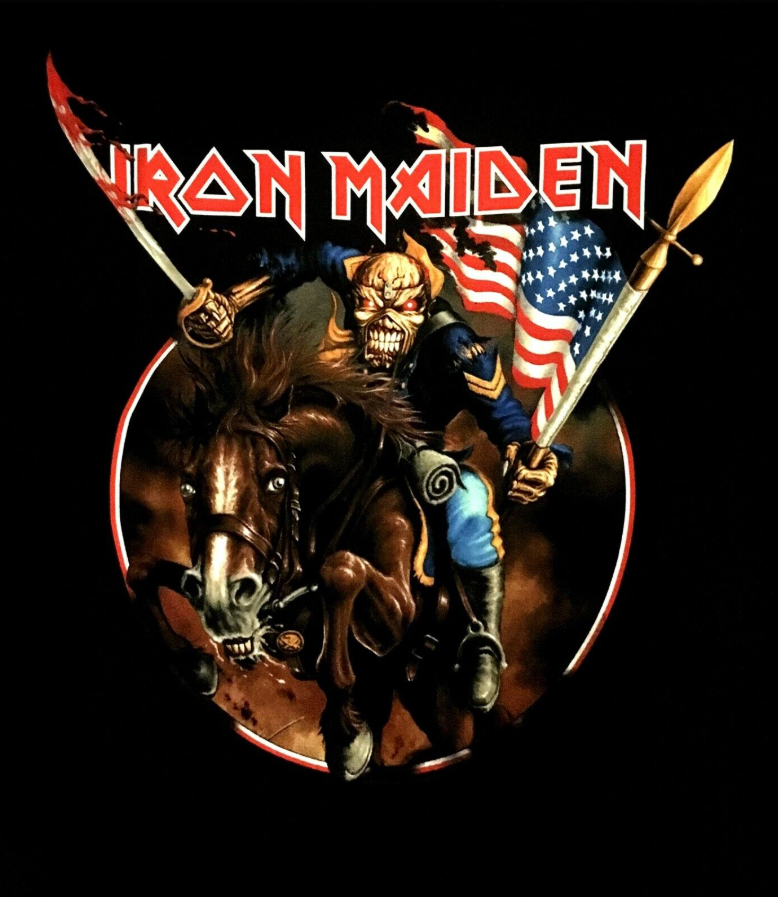 (2 sides)Iron Maiden CD Logo England Graphic Shirt – Official 5XL US Edition (New)