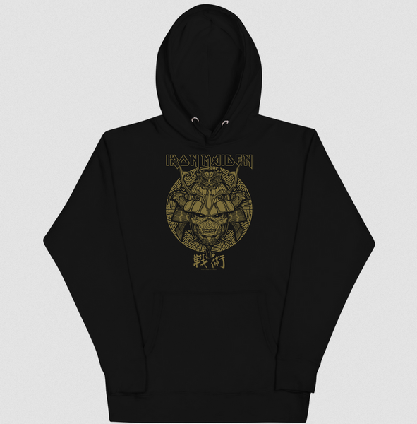 Iron Maiden Hoodie  Stakes Iron Maiden Senjutsu Classic Hoodie Sweatshirt Black New