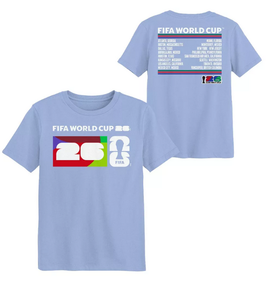 Light blue FIFA Youth World Cup tour t-shirt