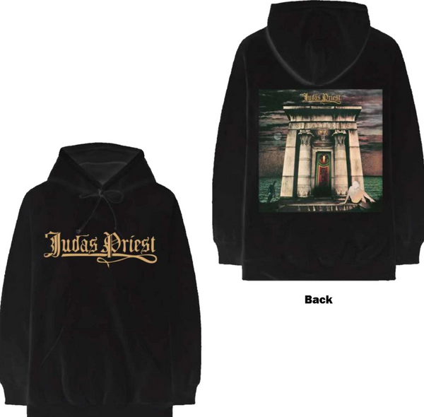 2 sided Judas Priest hoodie Pullover Hoodie: Sin After Sin Logo & Album Cover OFFICIAL NEW