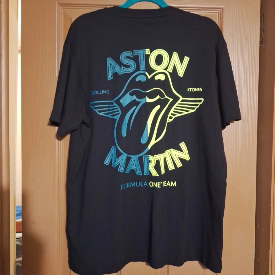 Aston Martin Rolling Stones Special Edition Tee Black Men's Official Supplier