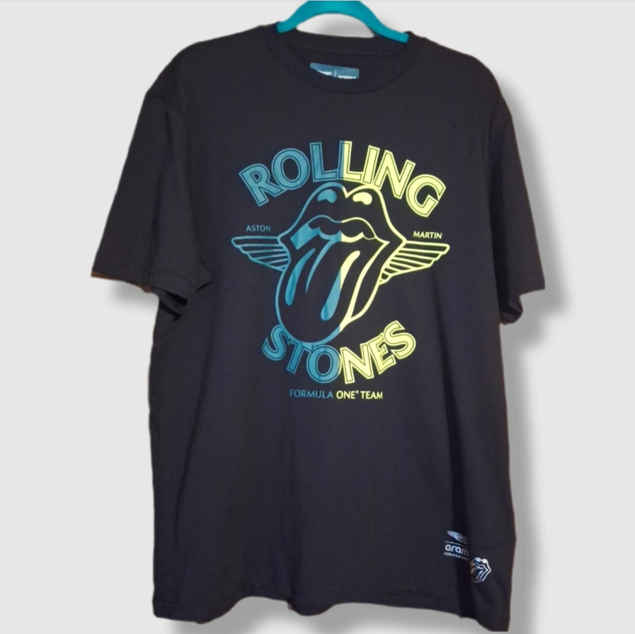 Aston Martin Rolling Stones Special Edition Tee Black Men's Official Supplier