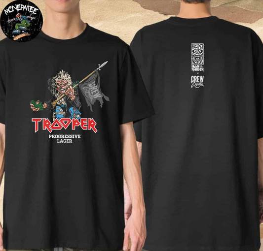 Iron Maiden Eddie Tee – Trooper Progressive Lager x Crew Republic Collab Shirt