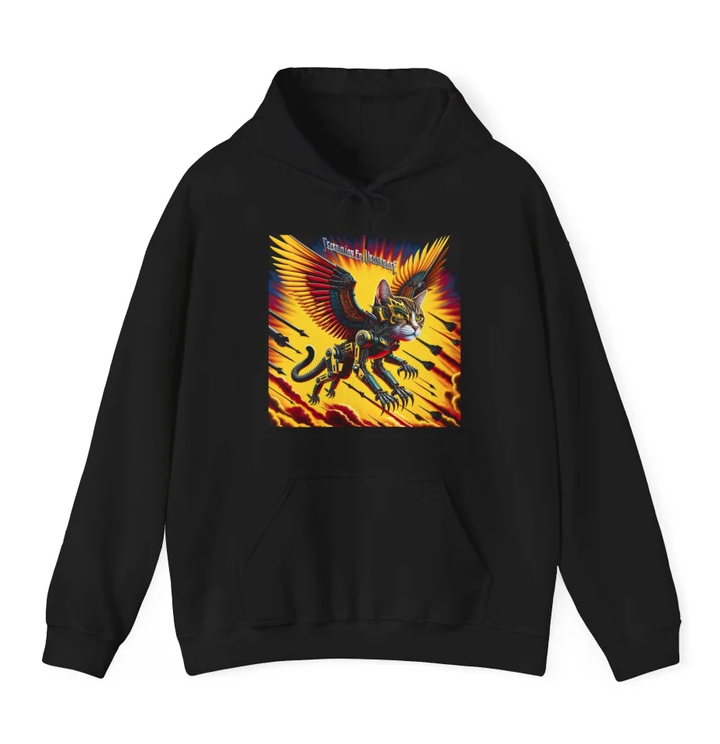 Judas Priest hoodie fans! Screaming for Vengeance kitty cat Unisex Heavy Blend™ Hooded Sweatshirt!