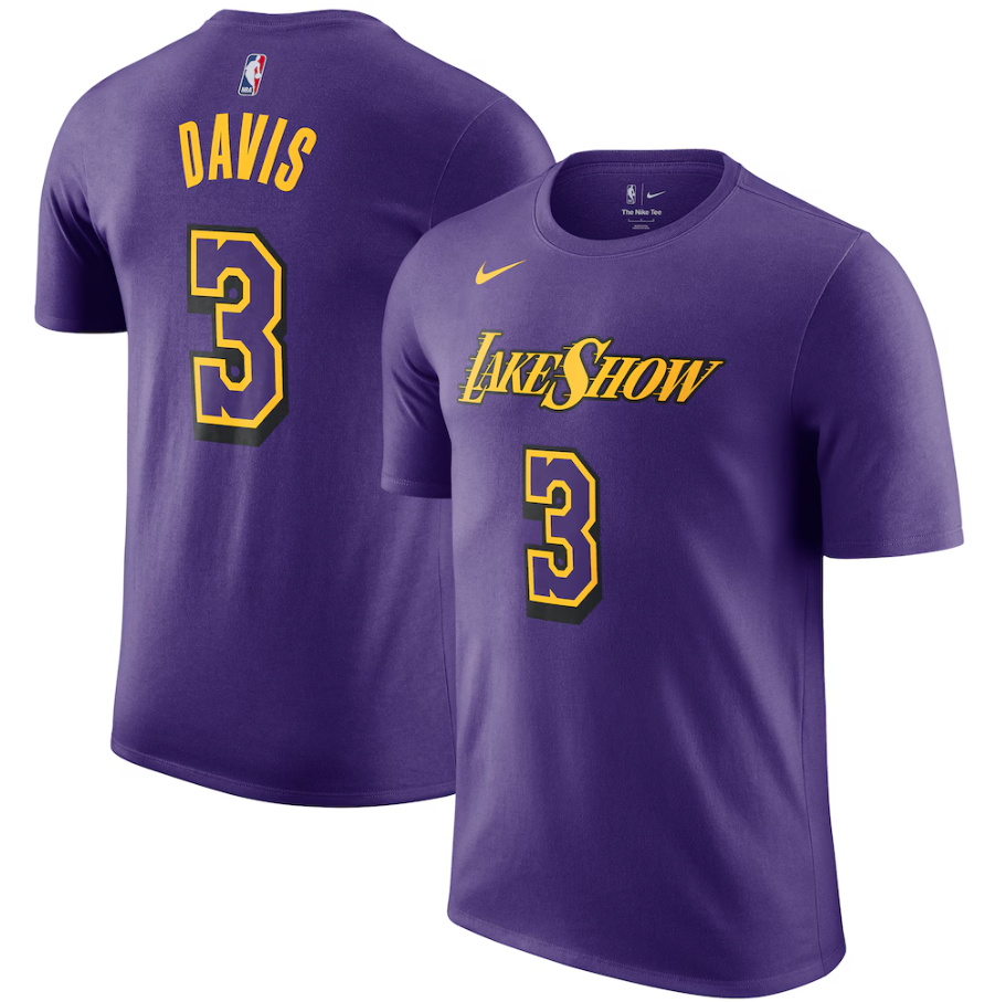 Anthony Davis Los Angeles Lakers Nike 2024/25 City Edition Name & Number T-Shir