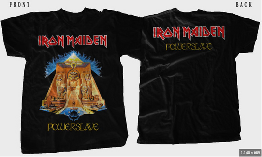 Iron Maiden Powerslave T-Shirt – English Heavy Metal Band Tee
