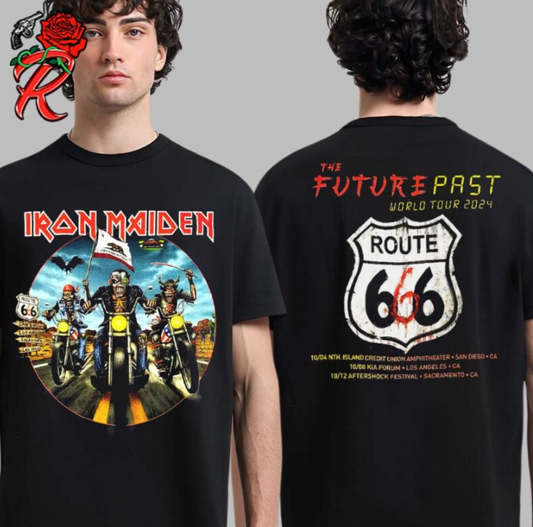 Iron Maiden Future Past World Tour 2024 California Event Motor Rider Eddie Route 666  collection-1