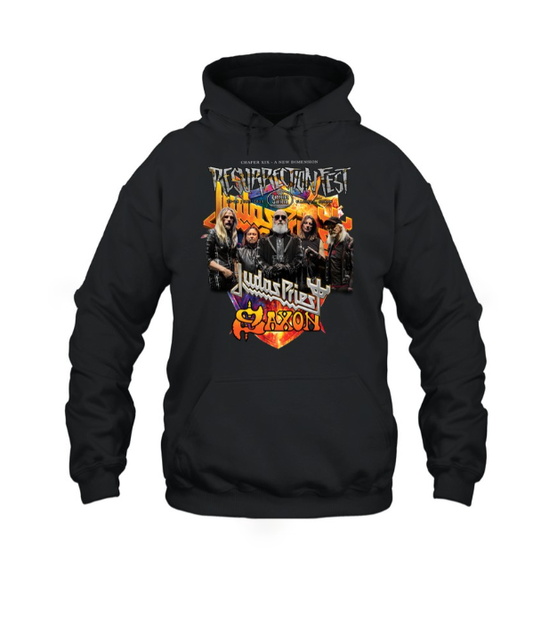Judas Priest Hoodie (2 sided )– Heavy Metal Band Hoodie  Classic Rock Pullover Sweatshirt