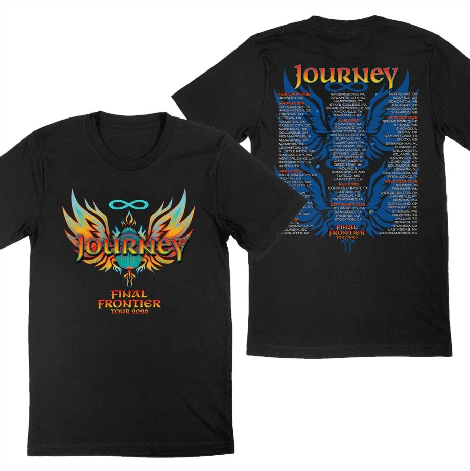 HOT SALE - Journey Final Frontier Tour 2026 Merch T-Shirt Remake Gildan for fans