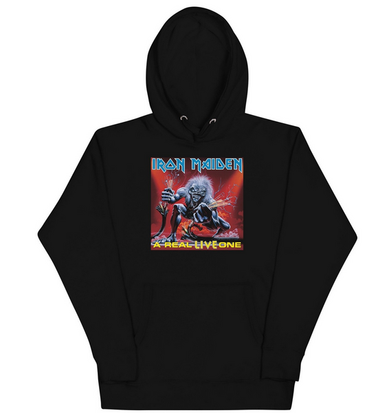 Iron Maiden Hoodie MerchMoment Iron Maiden - A Real Live One Hoodie Sweatshirt Black New