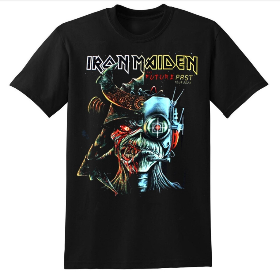 (2 sides)Official Iron Maiden 5XL Shirt – The Future Past Tour 2024 Graphic Tee