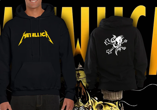 (2 sided)metallica hoodie Rock