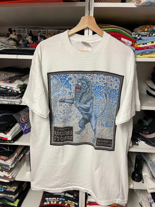vintage 90s The Rolling Stones Bridge To Babylon T-shirt World Tour 1997-1998