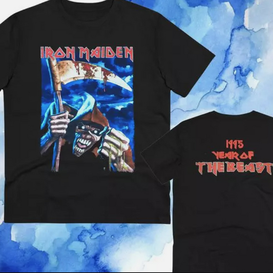 Iron Maiden 1995 Tour Shirt – Year of the Beast Vintage Metal Tee
