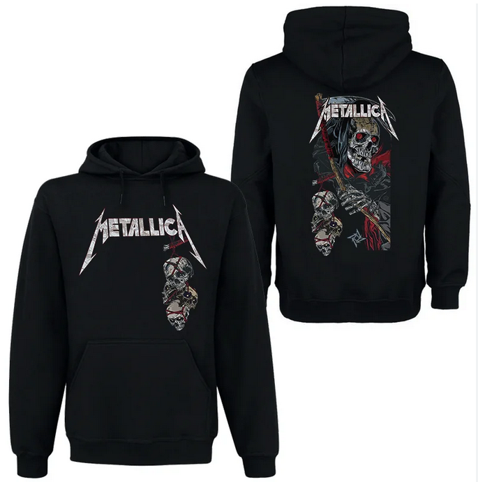 (2 sided)metallica hoodie Band Rock Dark Wind Hoodie Men's