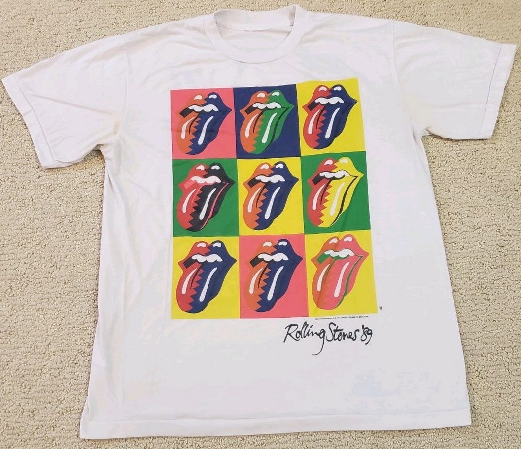 Vtg 1989 The Rolling Stones North American World Tour T Shirt Single Stitch
