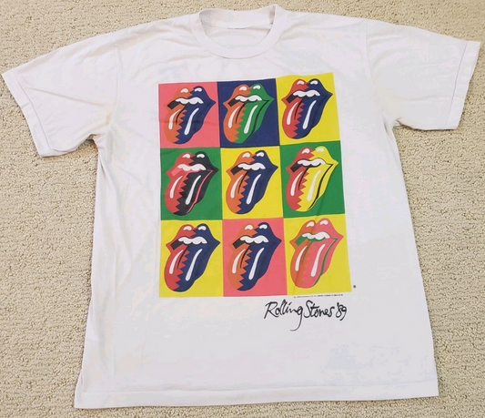 Vtg 1989 The Rolling Stones North American World Tour T Shirt Single Stitch