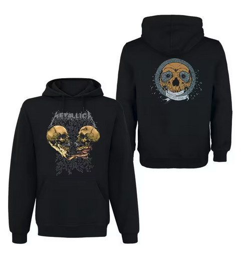 (2 sided)metallica hoodie Band Rock  Dark Wind Hoodie Men's
