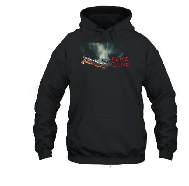 (2 sided) Tour 2025 Judas Priest Hoodie- Alice Cooper-Hoodie