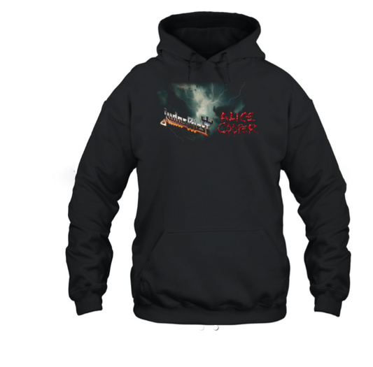(2 sided) Tour 2025 Judas Priest Hoodie- Alice Cooper-Hoodie