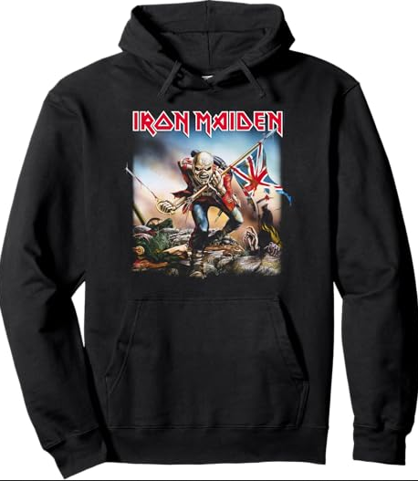 Iron Maiden Hoodie  - Trooper Pullover Hoodie