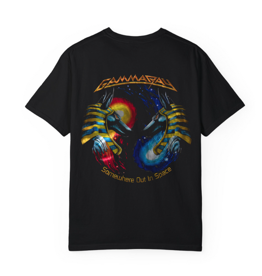 Gamma Ray Somewhere Out in Space Shirt Double Sided Metal Tee DTG