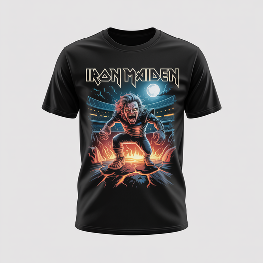 (2 sides)Heavy Metal Iron Maiden Shirt – Vintage Concert Graphic Tee