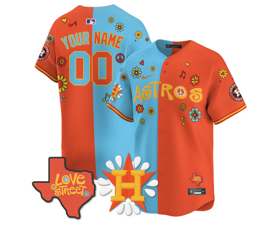 Houston Astros "Love Street" Limited Custom Jersey - All Stitched
