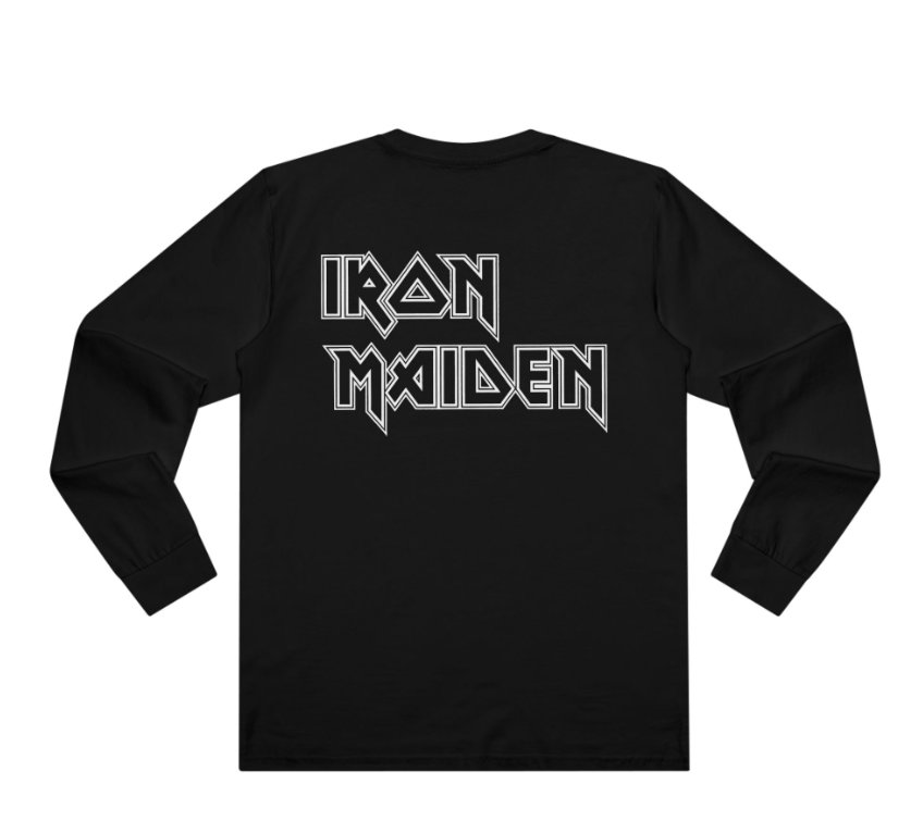 (2 sides)Iron Maiden - The Evil in Florida - English Heavy Metal Band Long Sleeve Double Sided