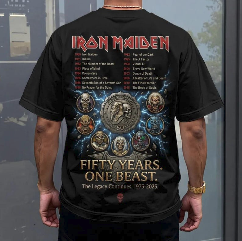 Iron Maiden Tour 2026 Live Performance 3D All Over Print Shirt, Rock Fan Tee
