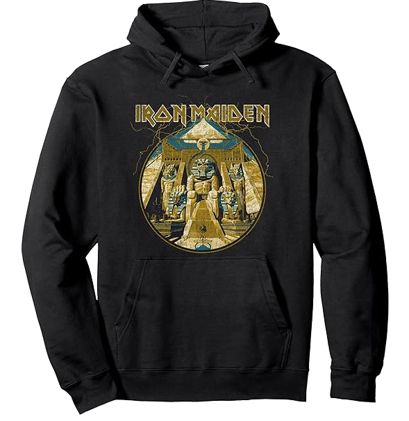Iron Maiden Hoodie  -  Pyramid Sphinx Navy Pullover Hoodie