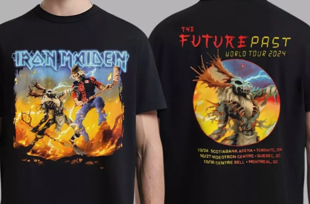 Iron Maiden The Future Part 2024 World Tour T-Shirt – Canadian Unisex Tee