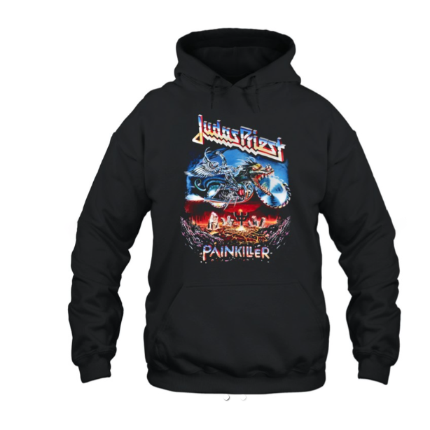 (2 sided) Judas Priest Hoodie Painkiller – Classic Heavy Metal Album Art Pullover