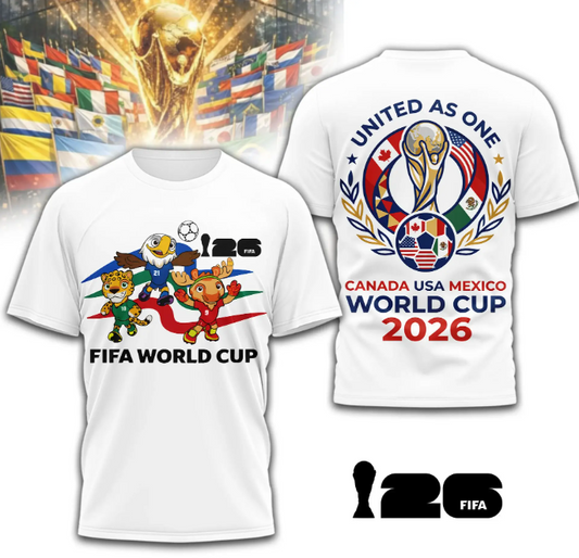 World Cup  Premium 3D T-shirt United As One