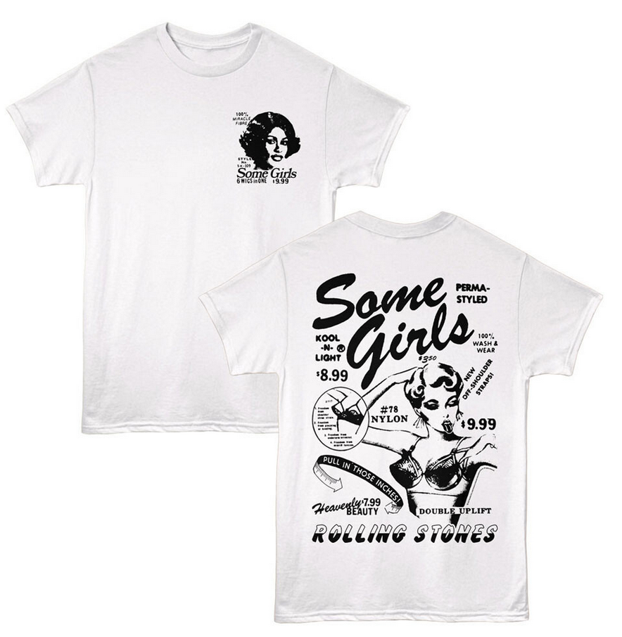 The Rolling Stones Some Girls 6 Wigs In One Mens T Shirt Rock Band Merch