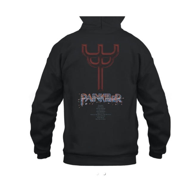 (2 sided) Judas Priest Hoodie Painkiller – Classic Heavy Metal Album Art Pullover