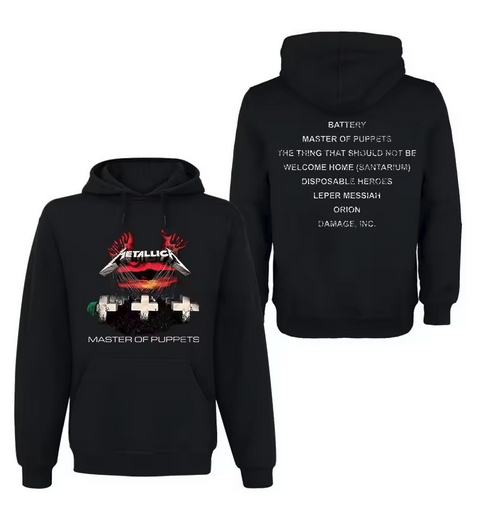 (2 sided)metallica hoodie Band Rock Master of Puppets Hoodie