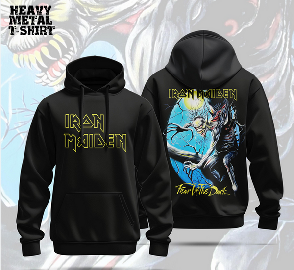 Iron Maiden Hoodie  Fear of the Dark Graphic Hoodie – Limited Edition