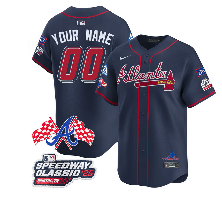Atlanta Braves 2025 Speedway Classic Limited Custom Jersey V1 - All Stitched