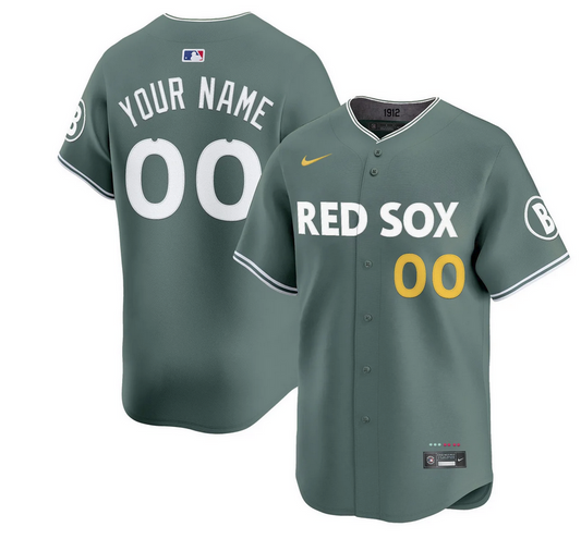 Boston Red Sox 2025 City Connect Vapor Premier Limited Custom Jersey V2 - All Stitched