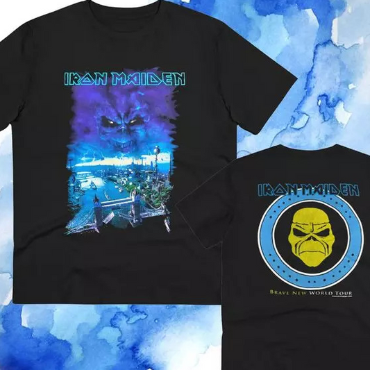 (two sided) Iron Maiden Brave New World T-Shirt – Classic Album Art Tee
