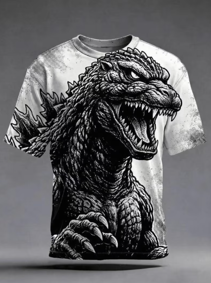 Godzilla King Of Monsters 3D All Over Print Shirt, Kaiju Graphic Tee, Monster Fan Gift