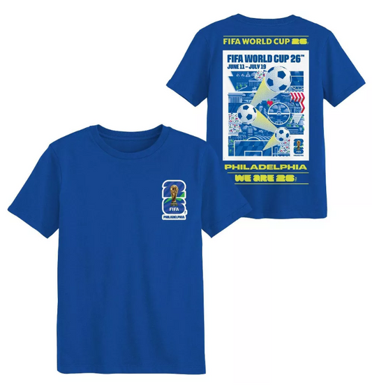 T-shirt with World Cup 2019 Philadelphia poster print for young people - Size 5XL