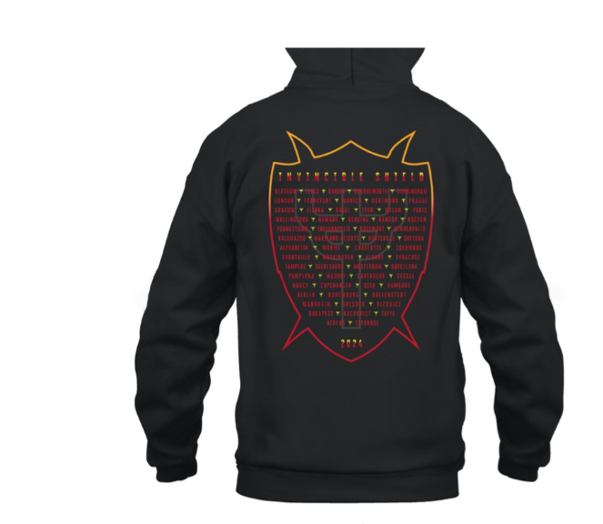 (2 sided) Judas Priest Hoodie Invincible Shield Tour-Hoodie