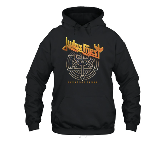 (2 sided) Judas Priest Hoodie Invincible Shield Symbol Tour-Hoodie